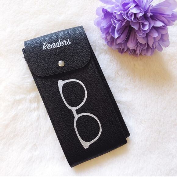 Ann Taylor Black Dual-Compartment Glasses Case - Picture 1 of 8